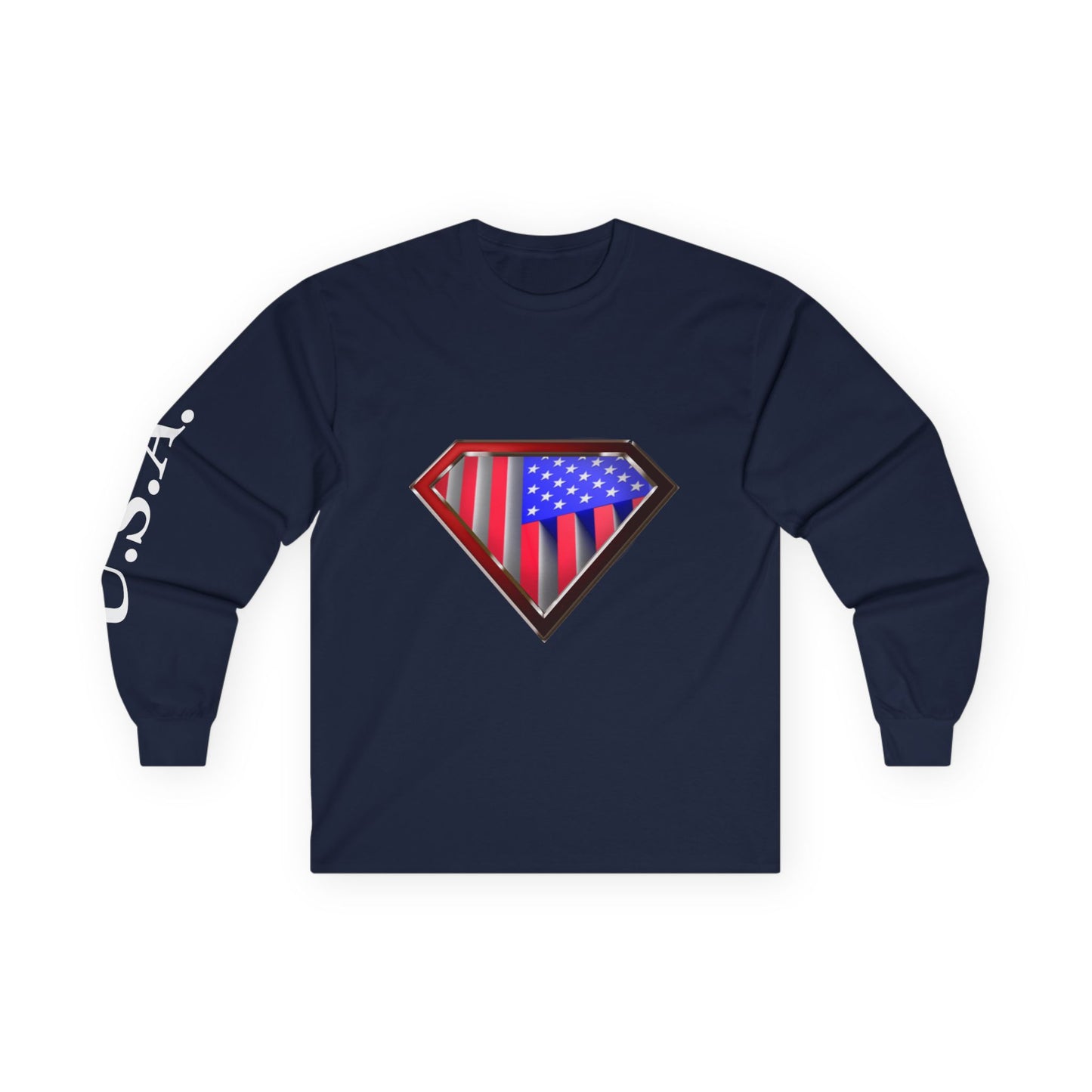 Super Patriot Ultra Cotton Long Sleeve Tee T Shirt Great Gift Man Woman