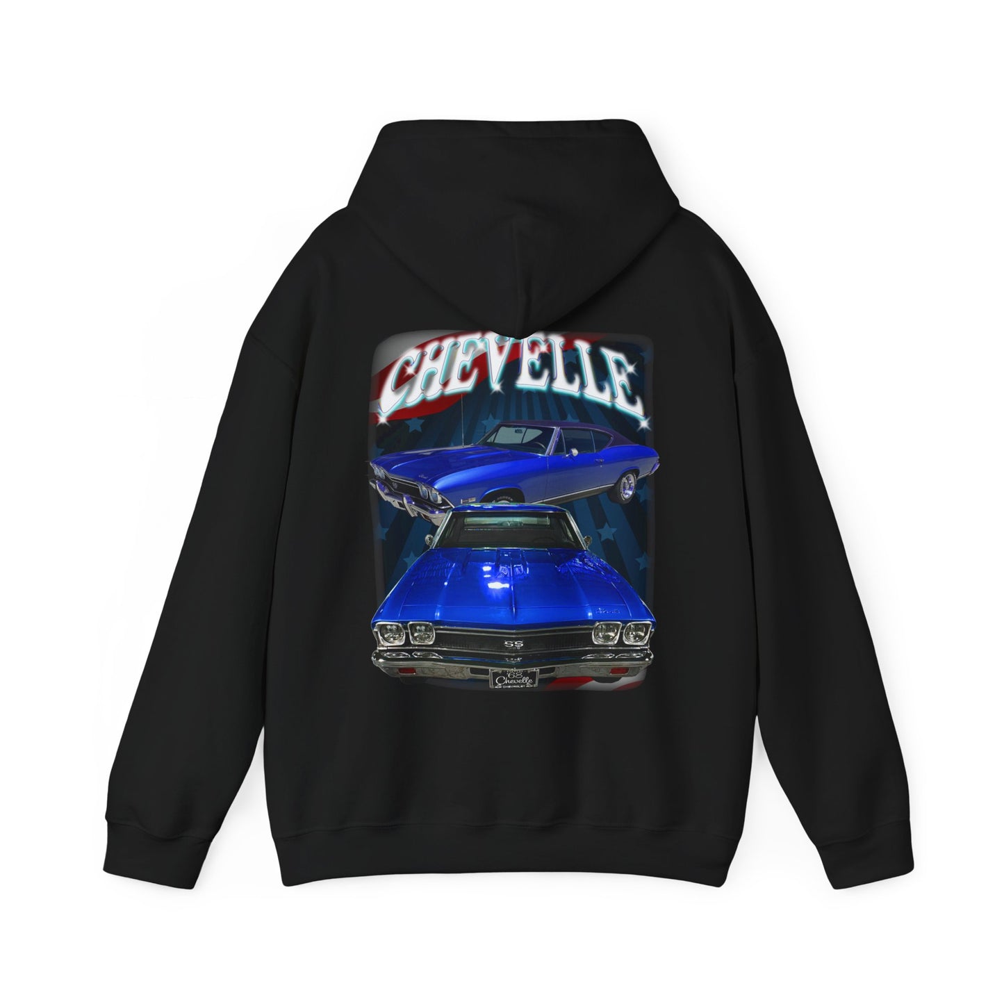 Blue 1968 Chevelle hoodie Car Guy Gift,nova,corvette,charger,classic,hot Rod