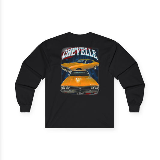 Orange 1968 Chevelle Ultra Cotton Long Sleeve Tee T Shirt Great Gift
