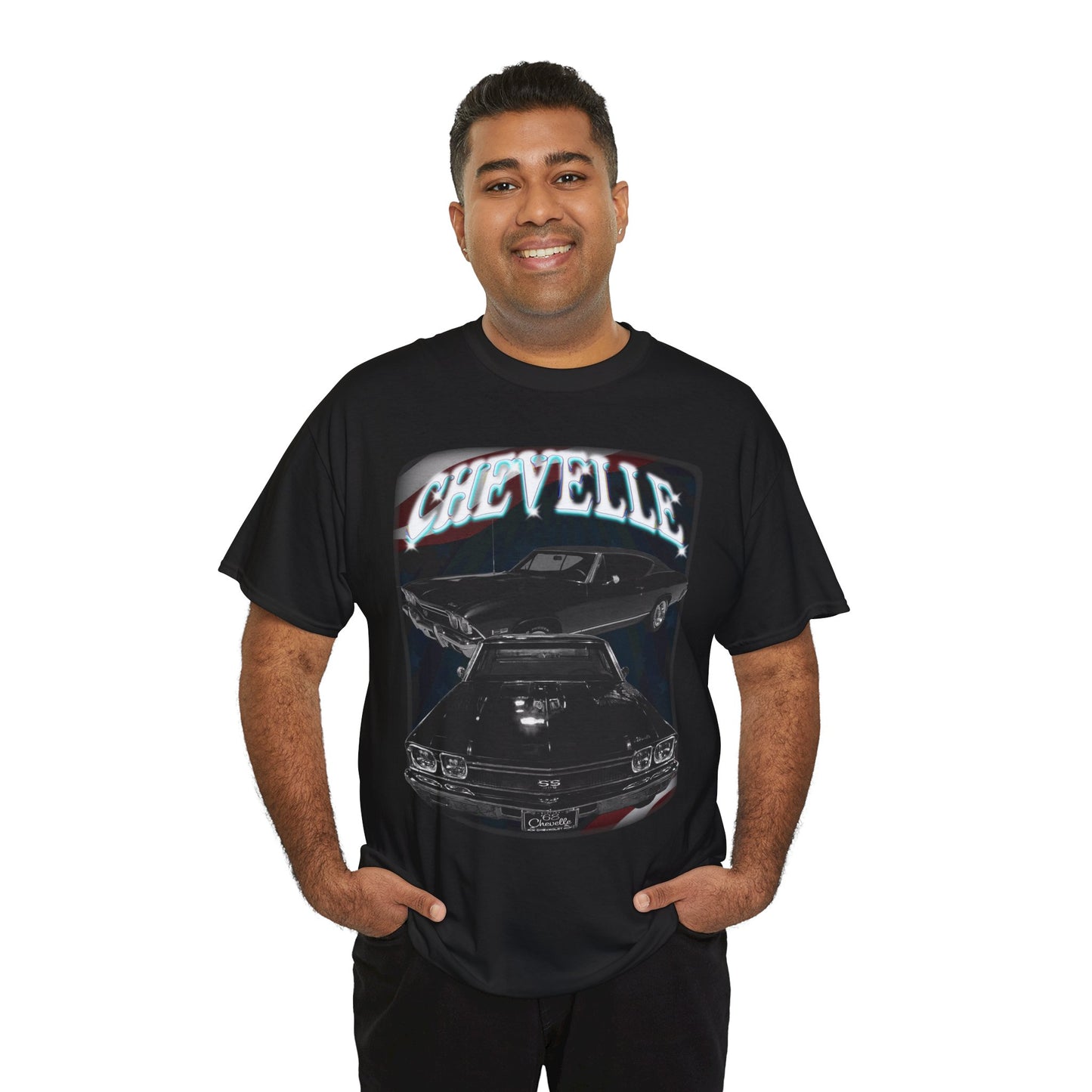 Black 1968 Chevelle Unisex Heavy Cotton Tee T Shirt muscle car Great Gift