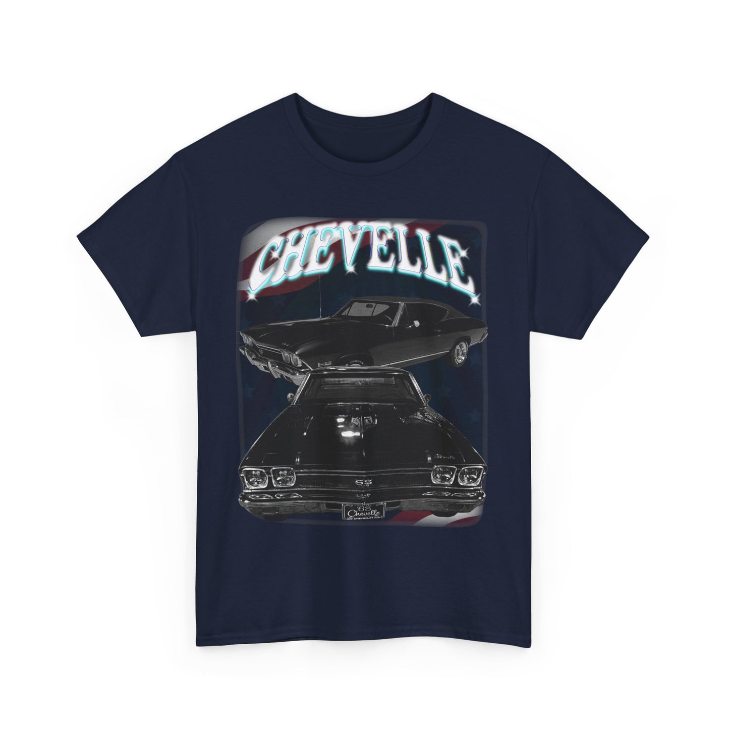 Black 1968 Chevelle Unisex Heavy Cotton Tee T Shirt muscle car Great Gift
