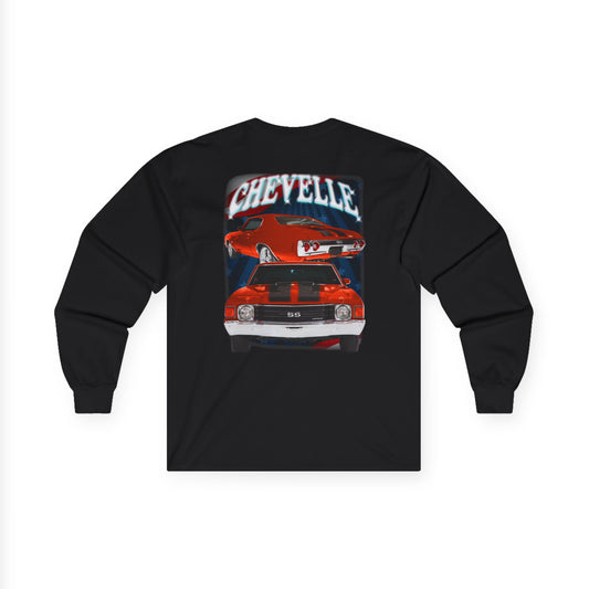 Red 1972 Chevelle Ultra Cotton Long Sleeve Tee T Shirt Great Gift