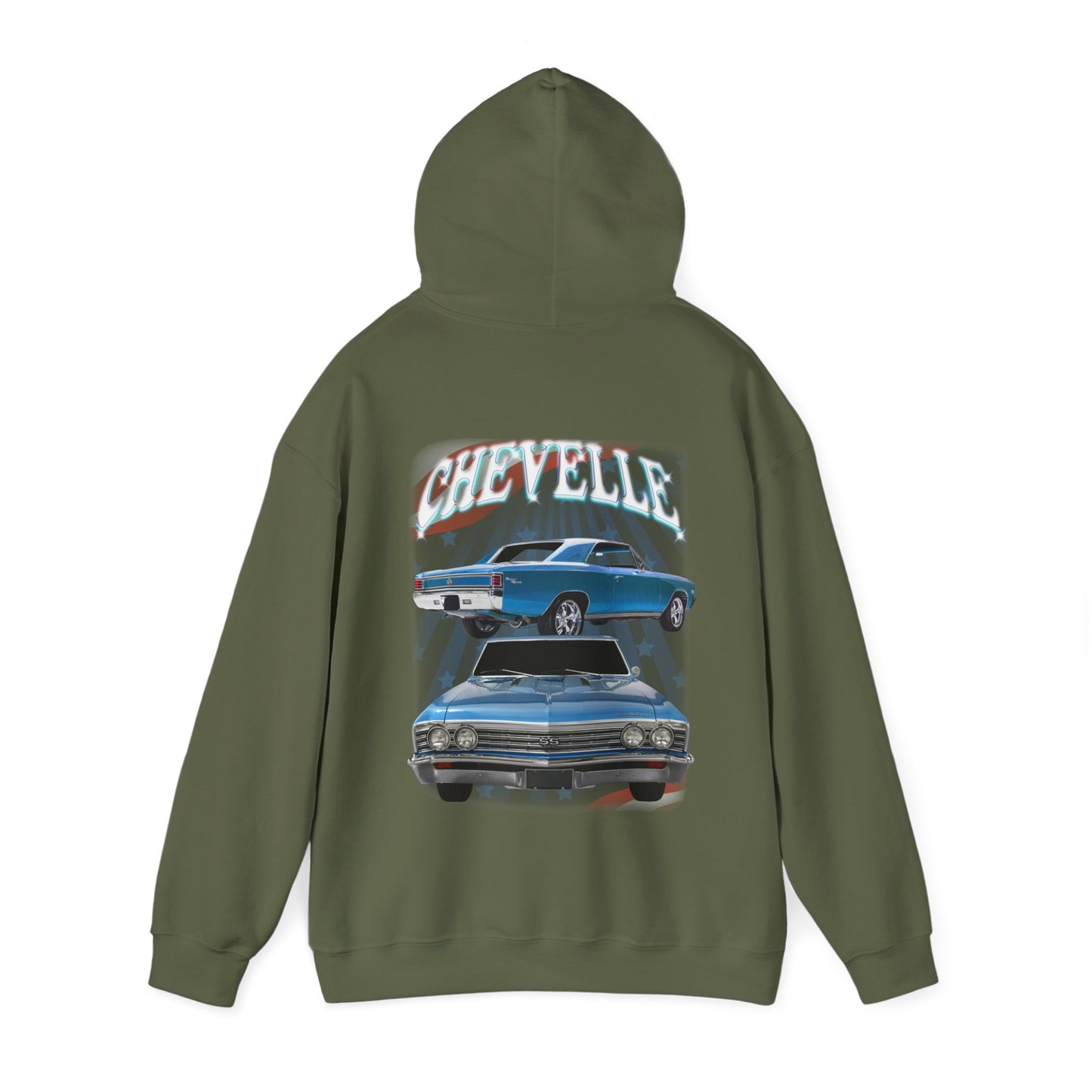 Blue 1967 Chevelle hoodie Car Guy Gift,nova,corvette,charger,classic,hot Rod
