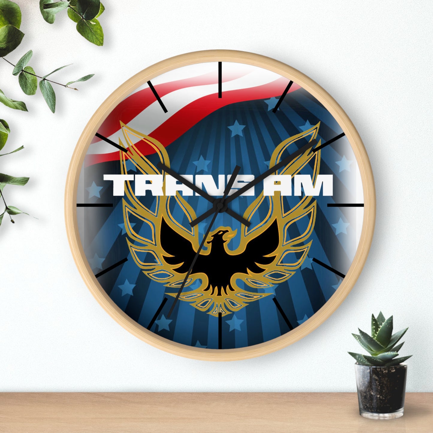 Patriotic Firebird Trans Am Wall clock Gift Decor Classic Muscle
