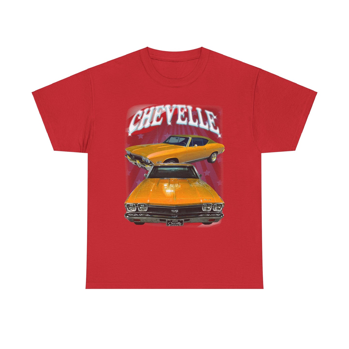 Orange 1968 Chevelle Unisex Heavy Cotton Tee T Shirt muscle car Great Gift