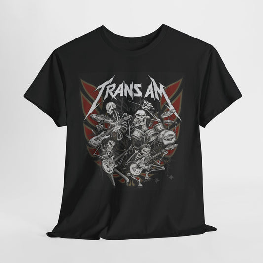 Trans AM Classic Muscle Car Guy Gift, T Shirt Tshirt Skull Guitar v2