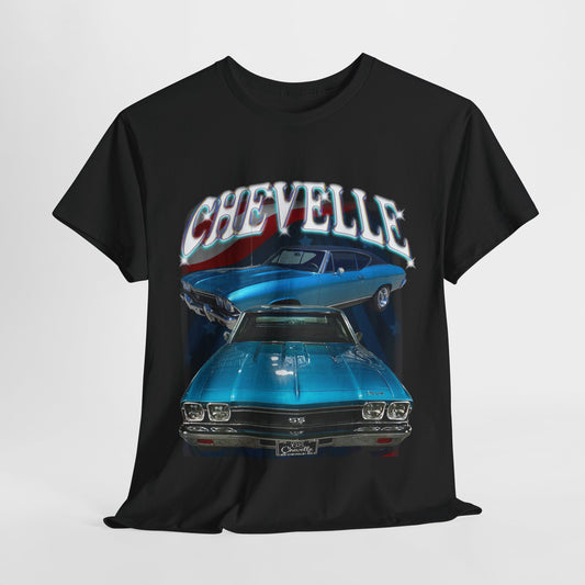 Turquoise Blue Green 1968 Chevelle Unisex Heavy Cotton Tee T Shirt Great Gift