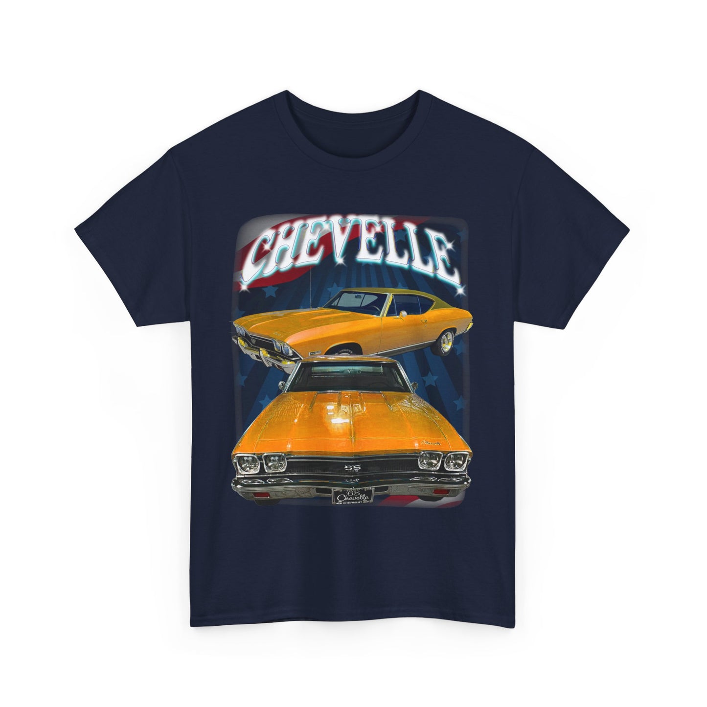 Orange 1968 Chevelle Unisex Heavy Cotton Tee T Shirt muscle car Great Gift