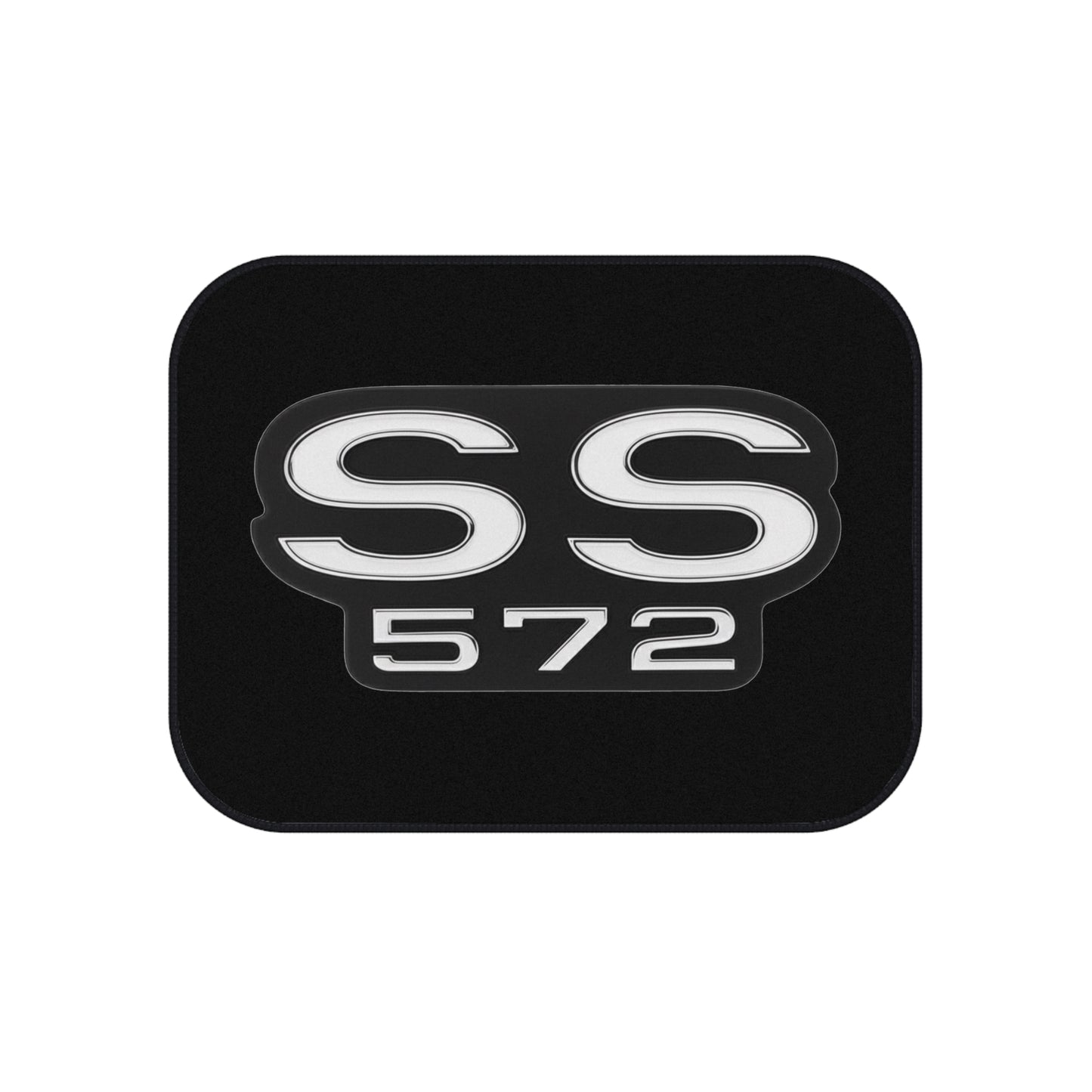 SS 572 Black, Nova, Chevelle, Camaro, Set of 4 Car Mats, Muscle Car Gift