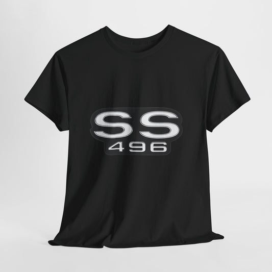 SS 496 Chevelle Camaro Nova Heavy Cotton Tee T Shirt muscle car Great Gift 2