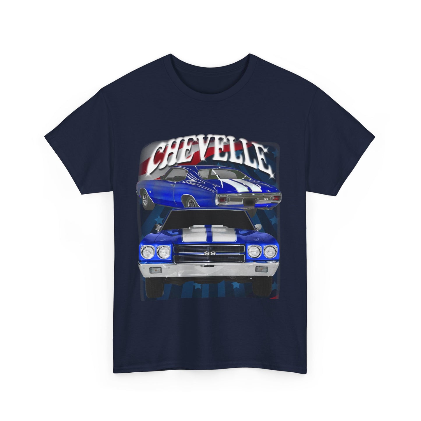 Blue 1970 Chevelle Unisex Heavy Cotton Tee T Shirt muscle car Great Gift
