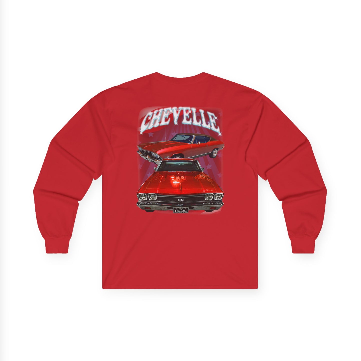 Red 1968 Chevelle Ultra Cotton Long Sleeve Tee T Shirt Great Gift