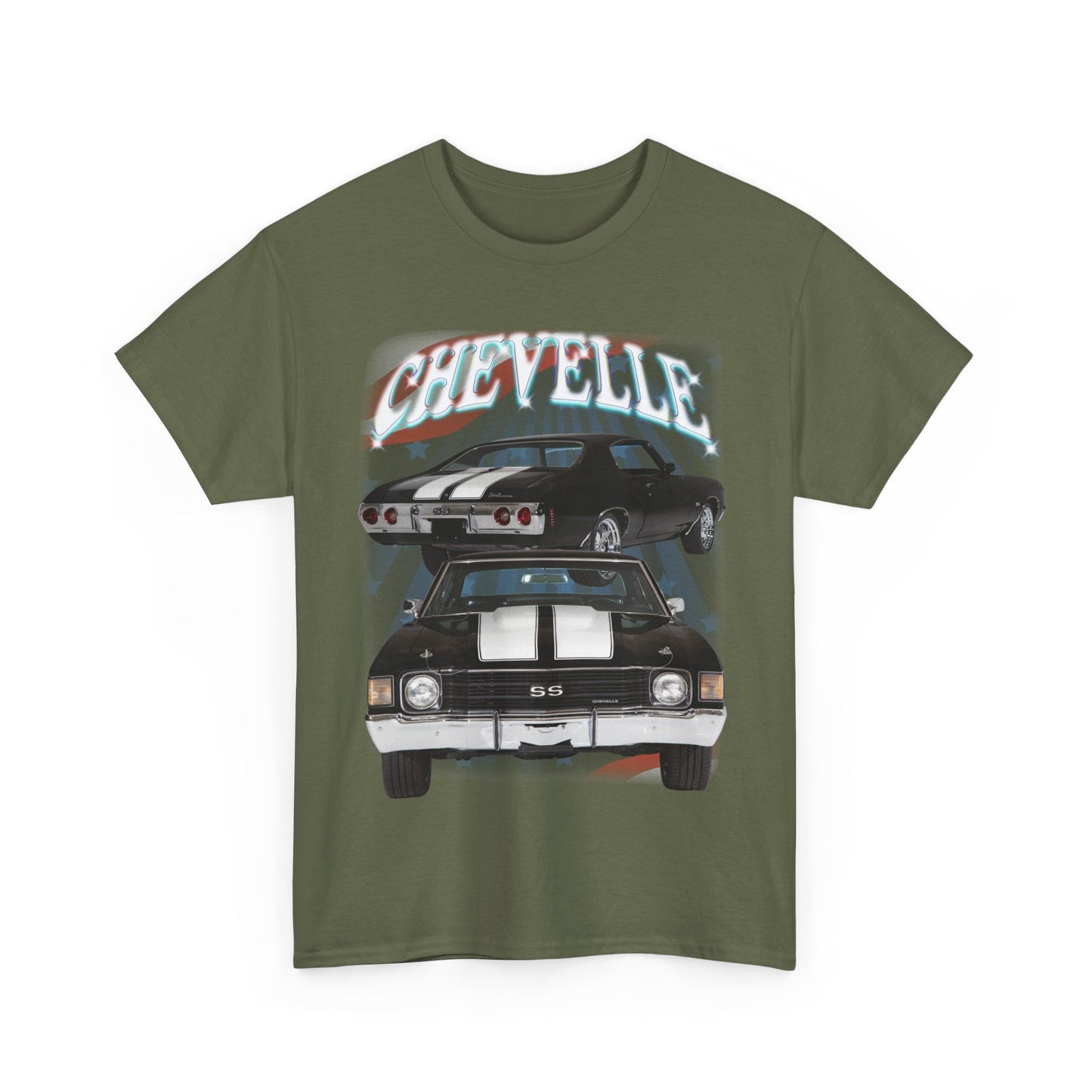 Black 1972 Chevelle Unisex Heavy Cotton Tee T Shirt muscle car Great Gift