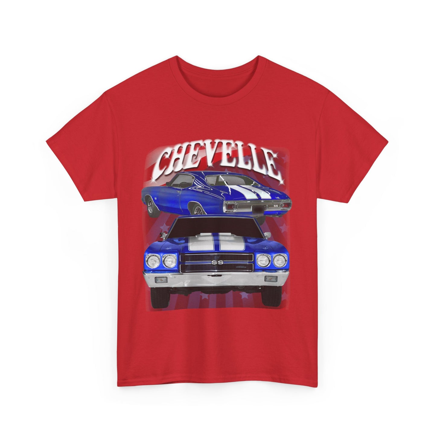 Blue 1970 Chevelle Unisex Heavy Cotton Tee T Shirt muscle car Great Gift