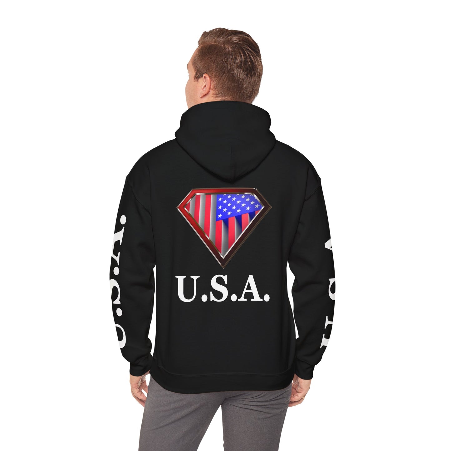 3D USA Super Patriot Unisex Patriotic Pullover Hoodie Gift Man Woman 4.0