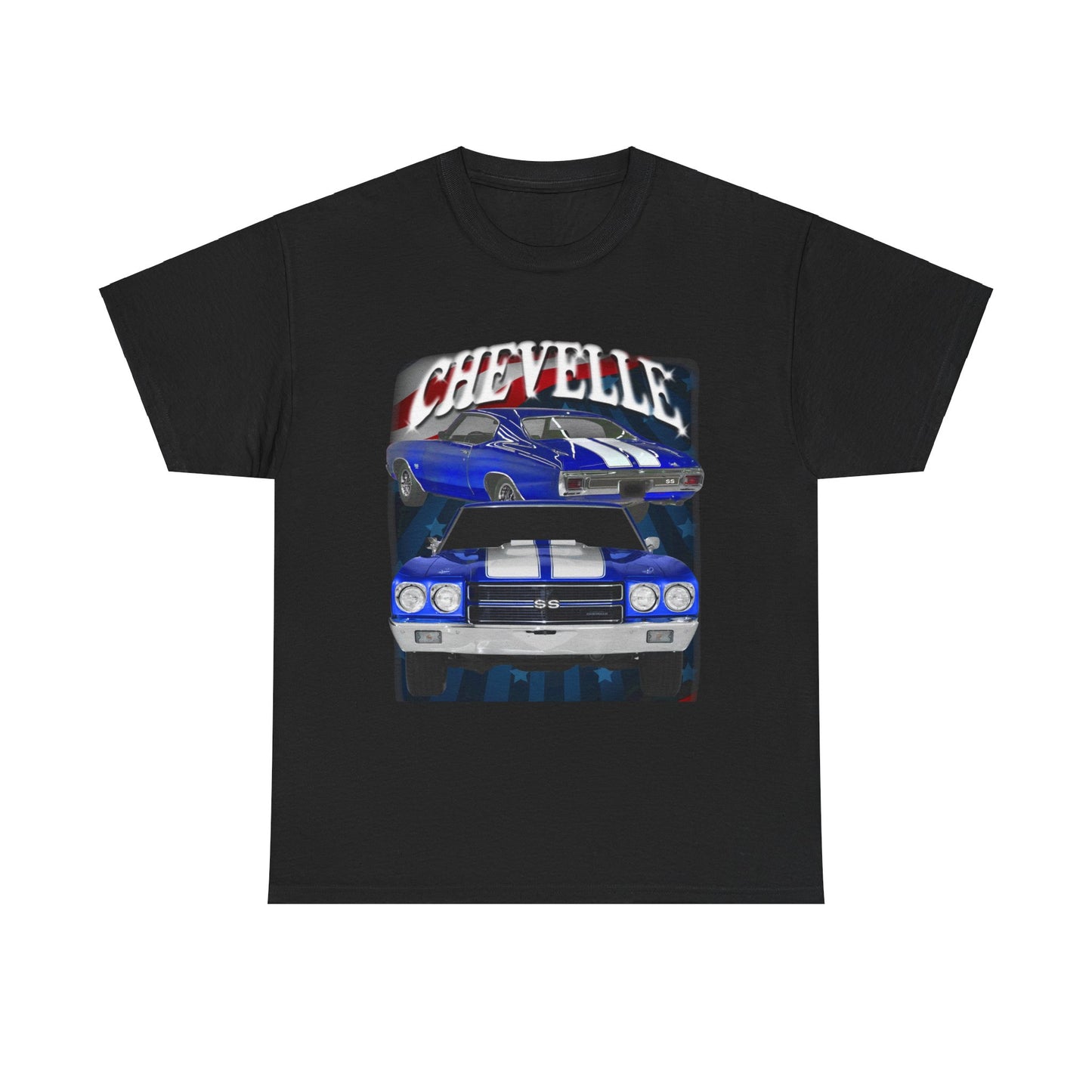 Blue 1970 Chevelle Unisex Heavy Cotton Tee T Shirt muscle car Great Gift