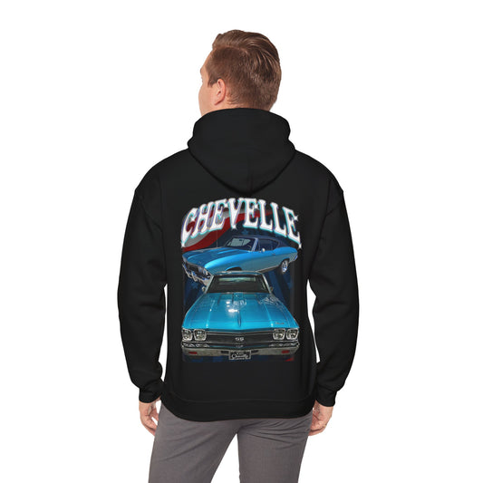 Turquoise 1968 Chevelle hoodie Car Guy Gift,nova,corvette,classic,hot Rod