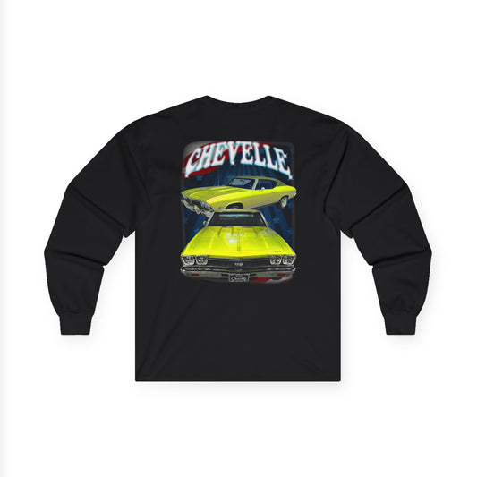 Yellow 1968 Chevelle Ultra Cotton Long Sleeve Tee T Shirt Great Gift