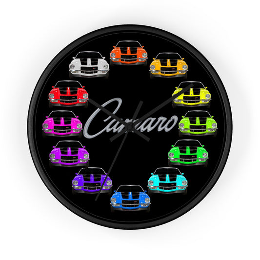 1970 Wall clock Gift Decor Classic Muscle Gift,hot rod,car, Black background