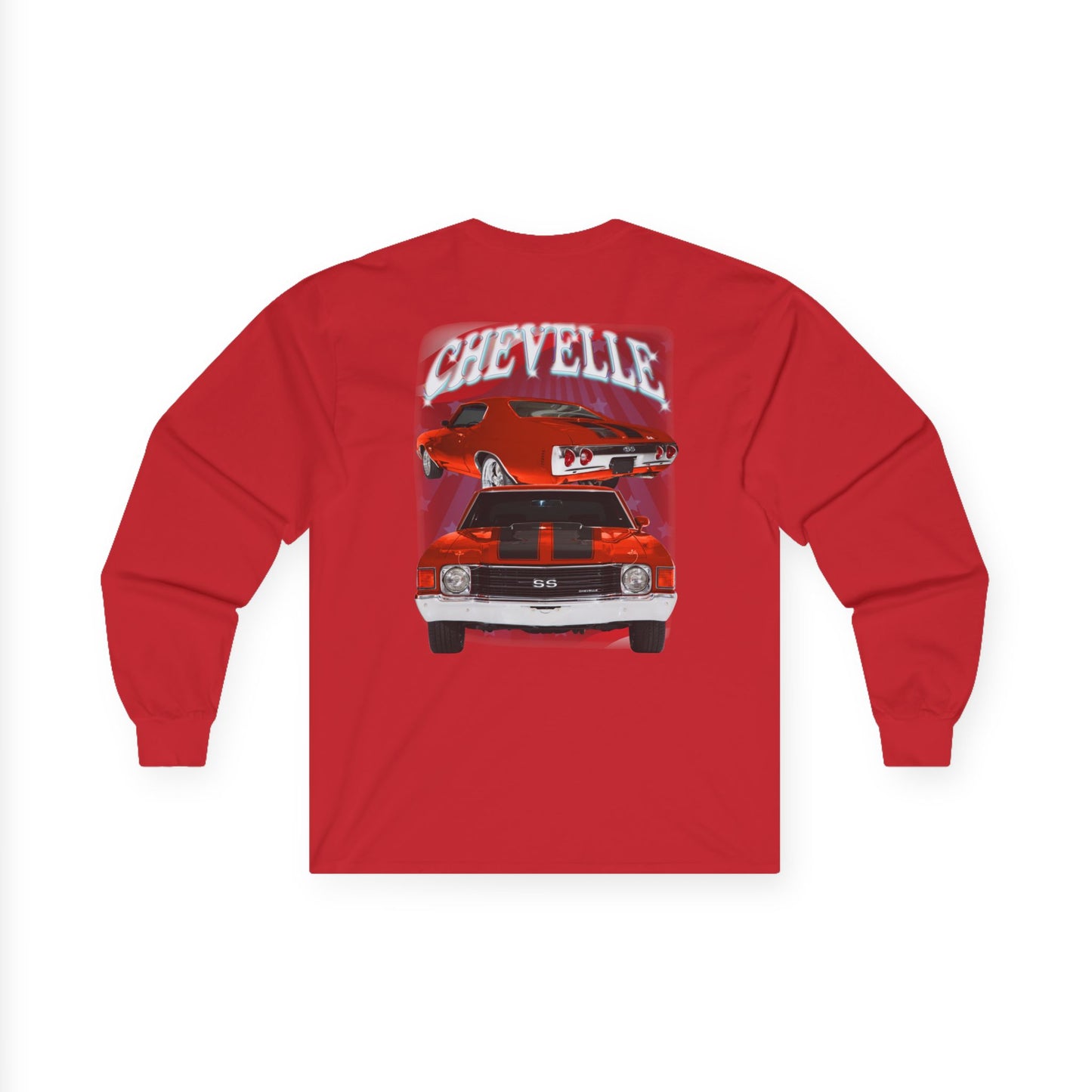 Red 1972 Chevelle Ultra Cotton Long Sleeve Tee T Shirt Great Gift
