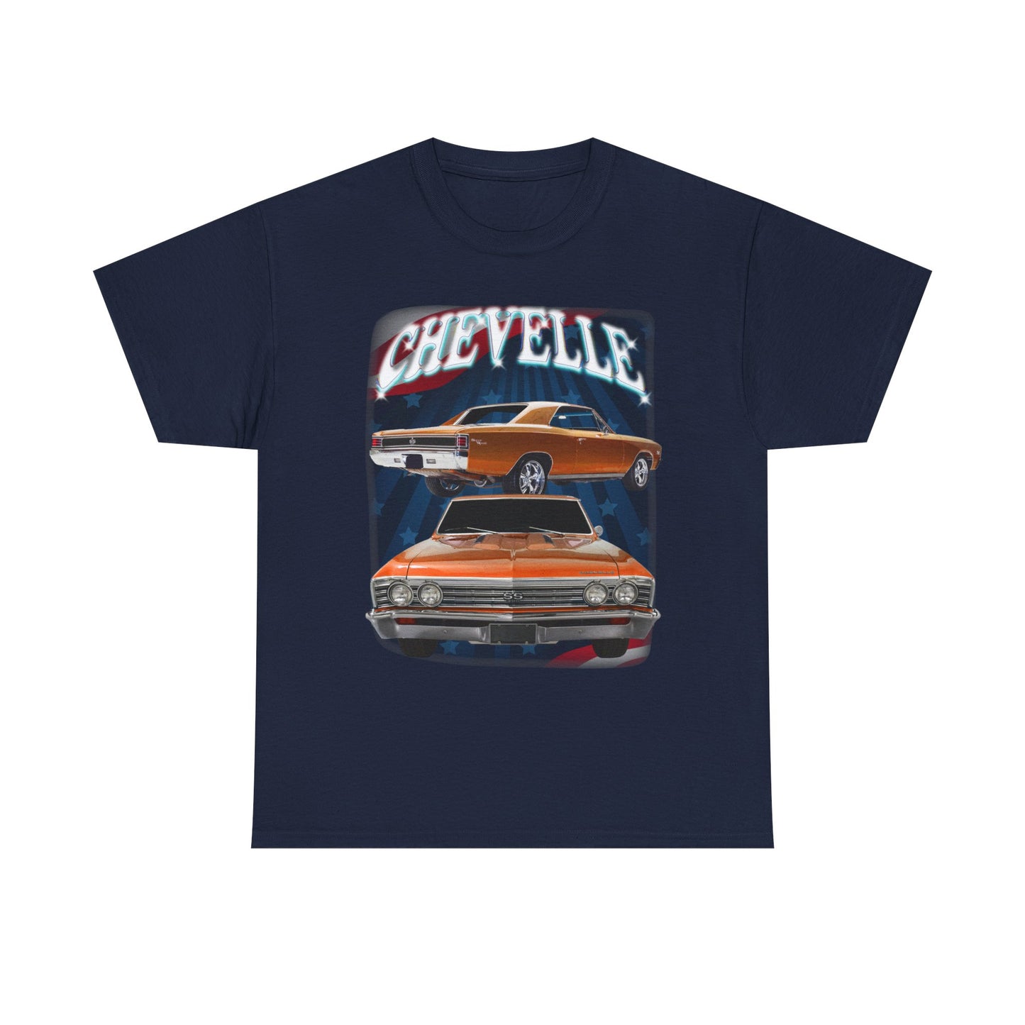 Orange 1967 Chevelle Unisex Heavy Cotton Tee T Shirt muscle car Great Gift