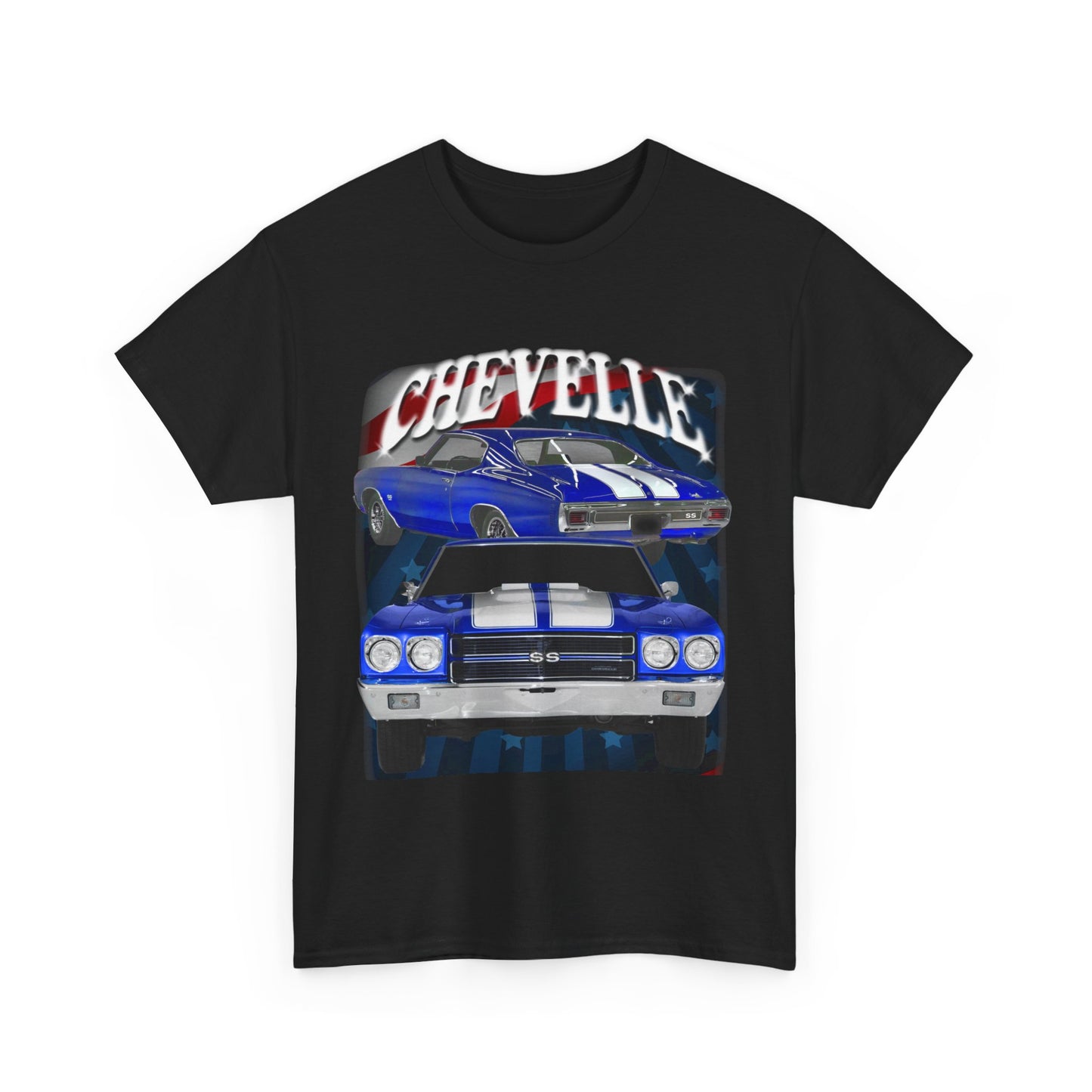 Blue 1970 Chevelle Unisex Heavy Cotton Tee T Shirt muscle car Great Gift