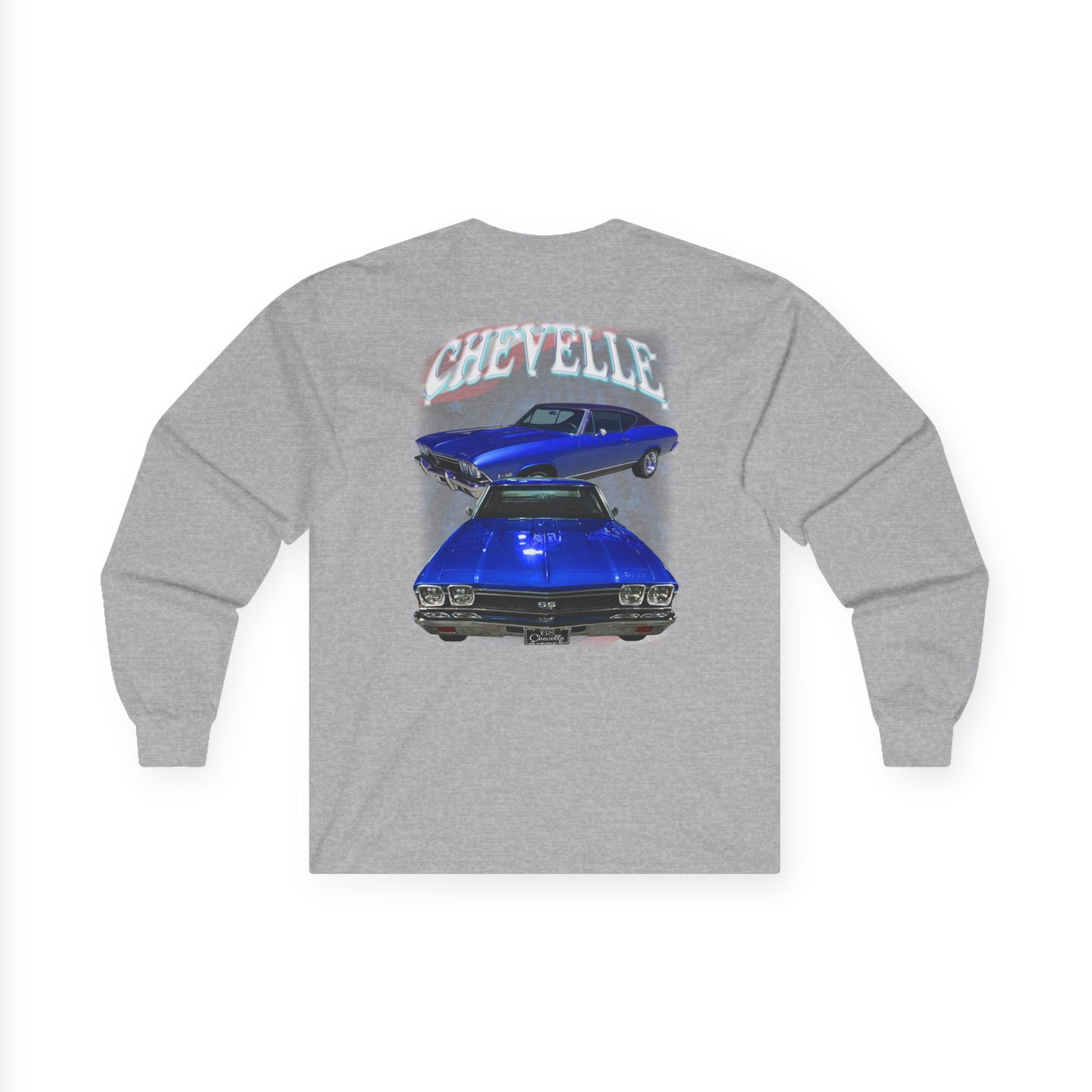 Blue 1968 Chevelle Ultra Cotton Long Sleeve Tee T Shirt Great Gift