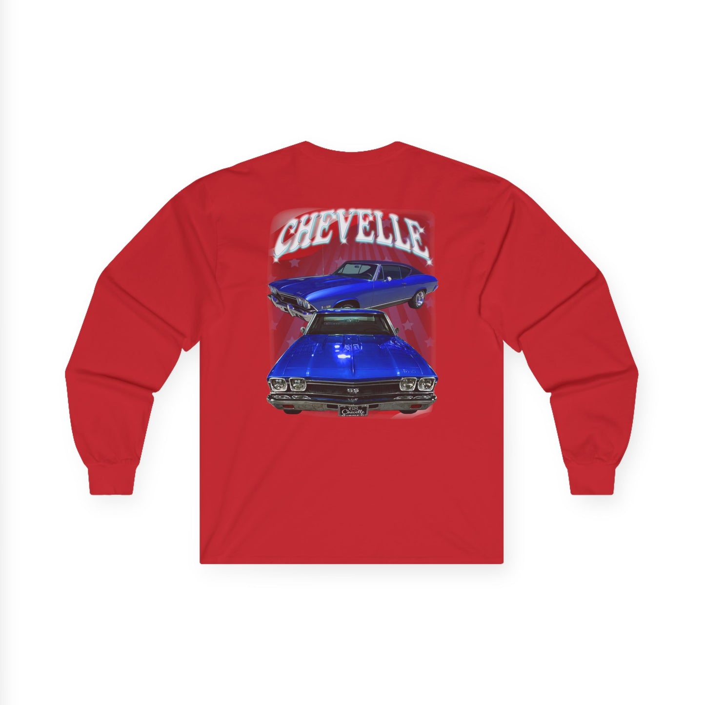 Blue 1968 Chevelle Ultra Cotton Long Sleeve Tee T Shirt Great Gift