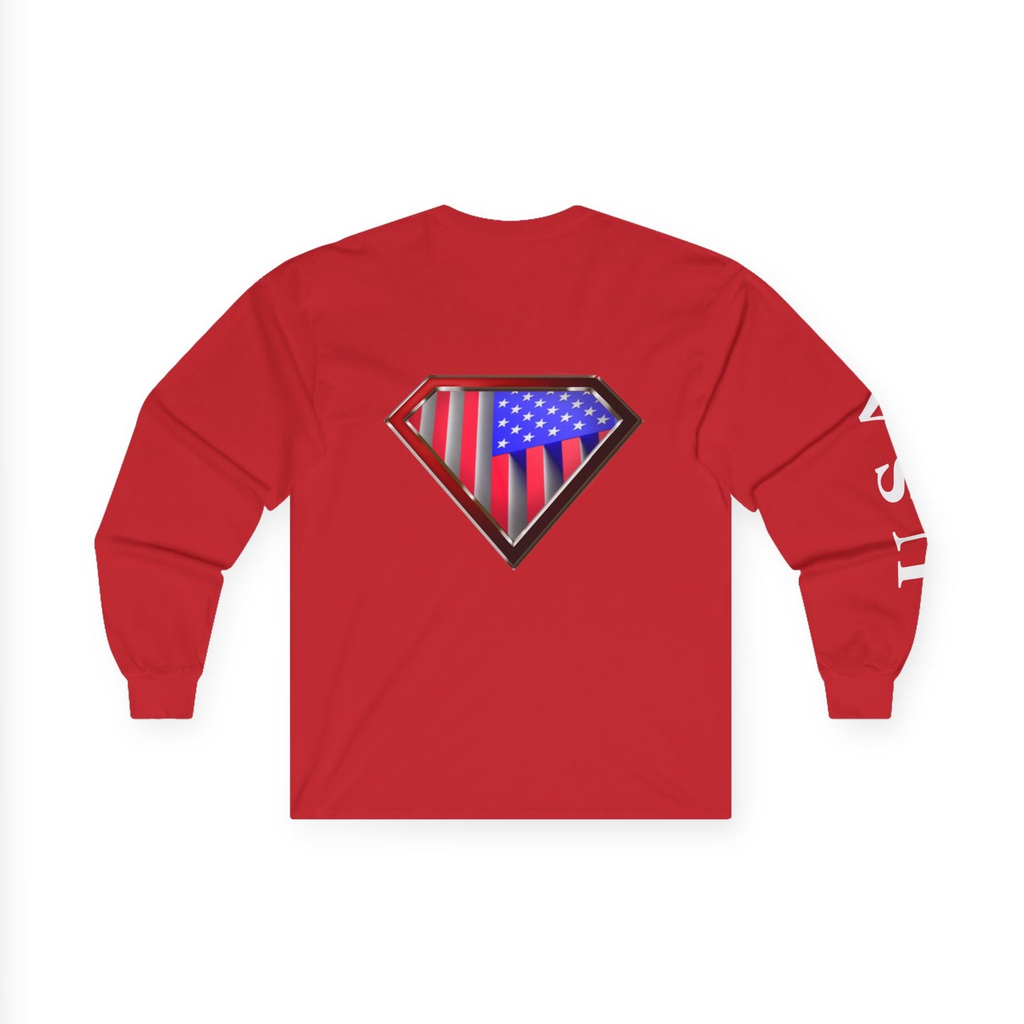Super Patriot Ultra Cotton Long Sleeve Tee T Shirt Great Gift Man Woman