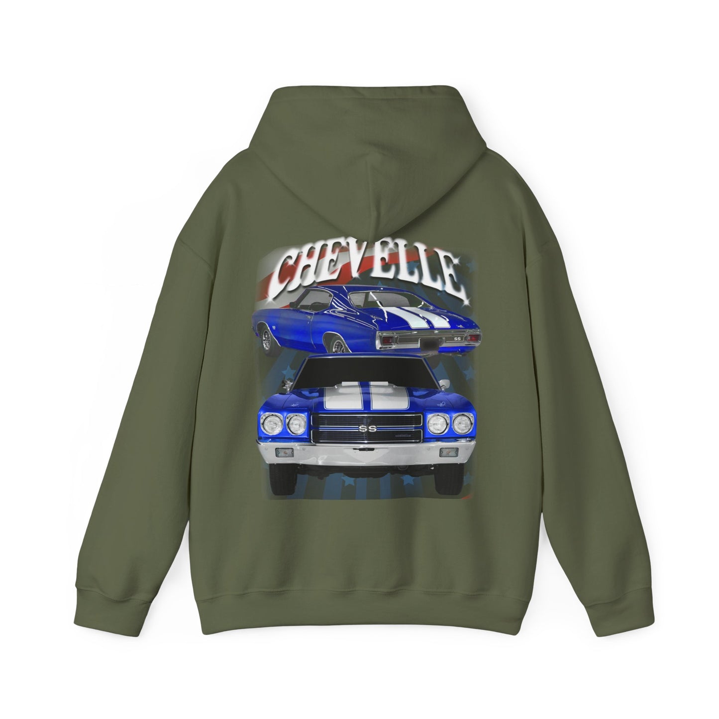 Blue 1970 Chevelle hoodie Car Guy Gift,nova,corvette,charger,classic,hot Rod