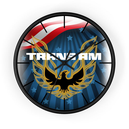 Patriotic Firebird Trans Am Wall clock Gift Decor Classic Muscle