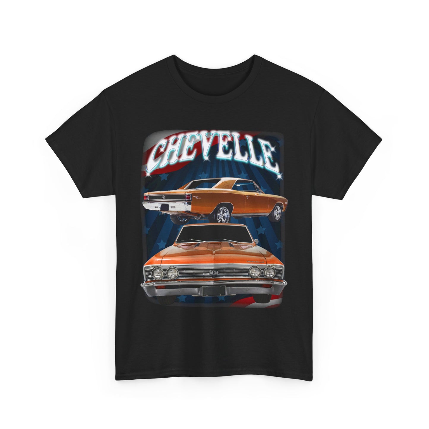 Orange 1967 Chevelle Unisex Heavy Cotton Tee T Shirt muscle car Great Gift