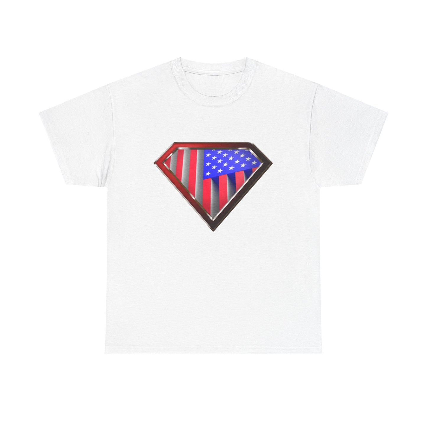 Super Patriot USA Unisex Heavy Cotton Tee T Shirt Great Man Woman Gift