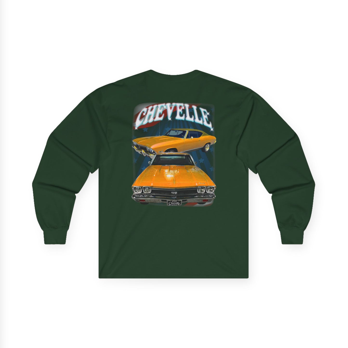 Orange 1968 Chevelle Ultra Cotton Long Sleeve Tee T Shirt Great Gift