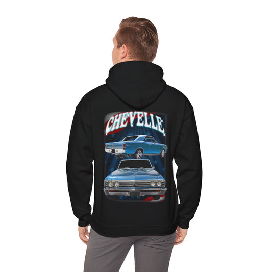 Blue 1967 Chevelle hoodie Car Guy Gift,nova,corvette,charger,classic,hot Rod