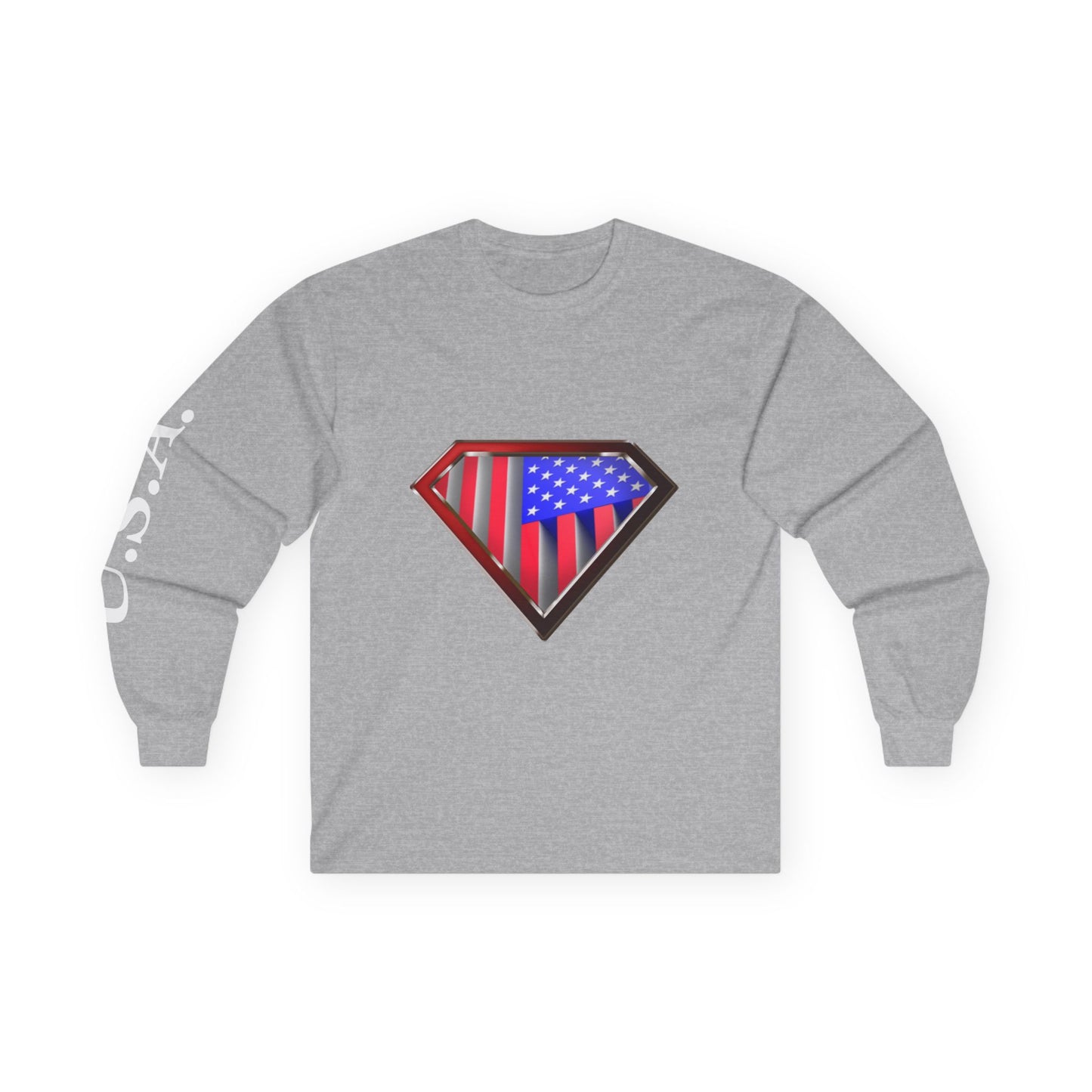 Super Patriot Ultra Cotton Long Sleeve Tee T Shirt Great Gift Man Woman