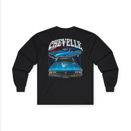Turquoise Blue 1968 Chevelle Ultra Cotton Long Sleeve Tee T Shirt Great Gift