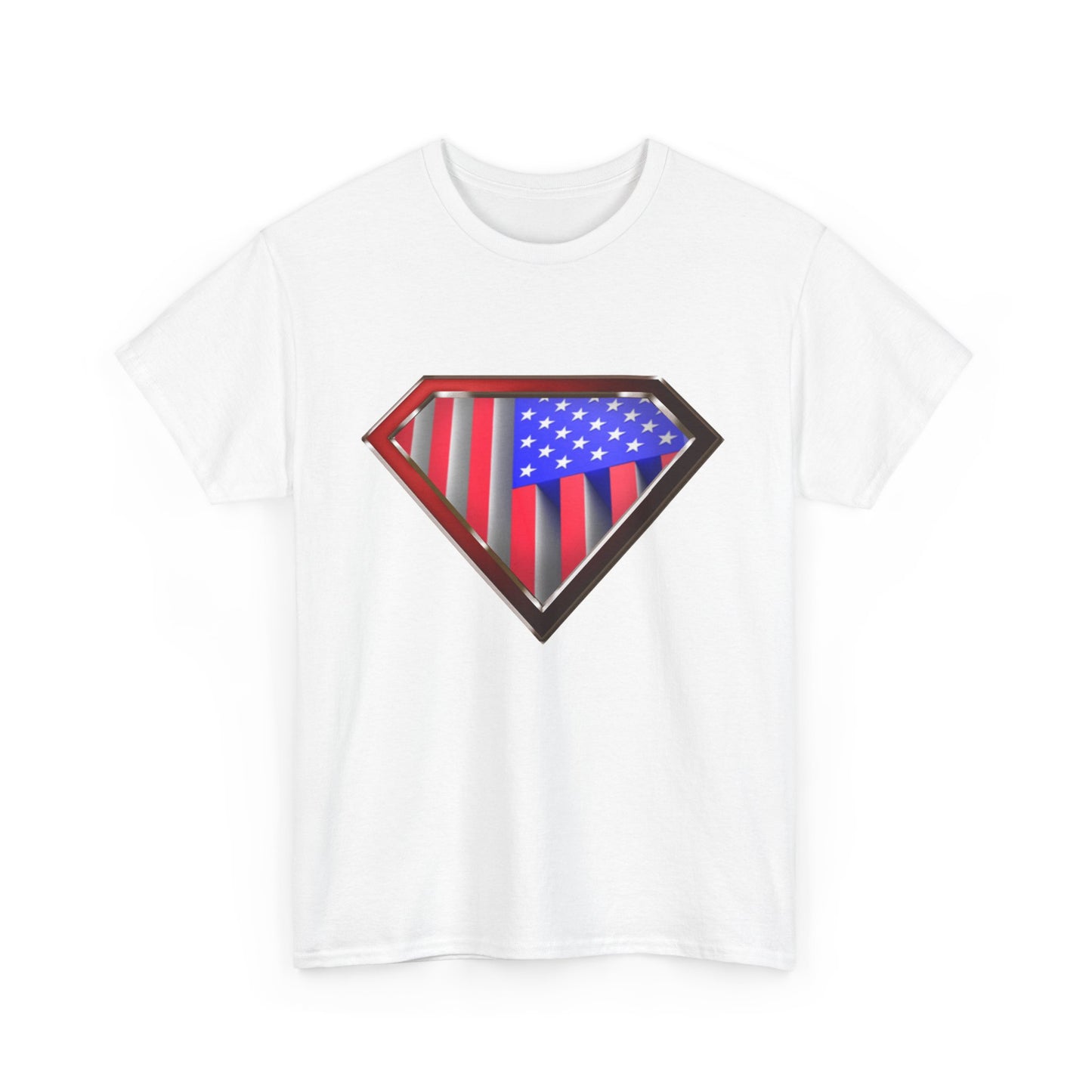 Super Patriot USA Unisex Heavy Cotton Tee T Shirt Great Man Woman Gift