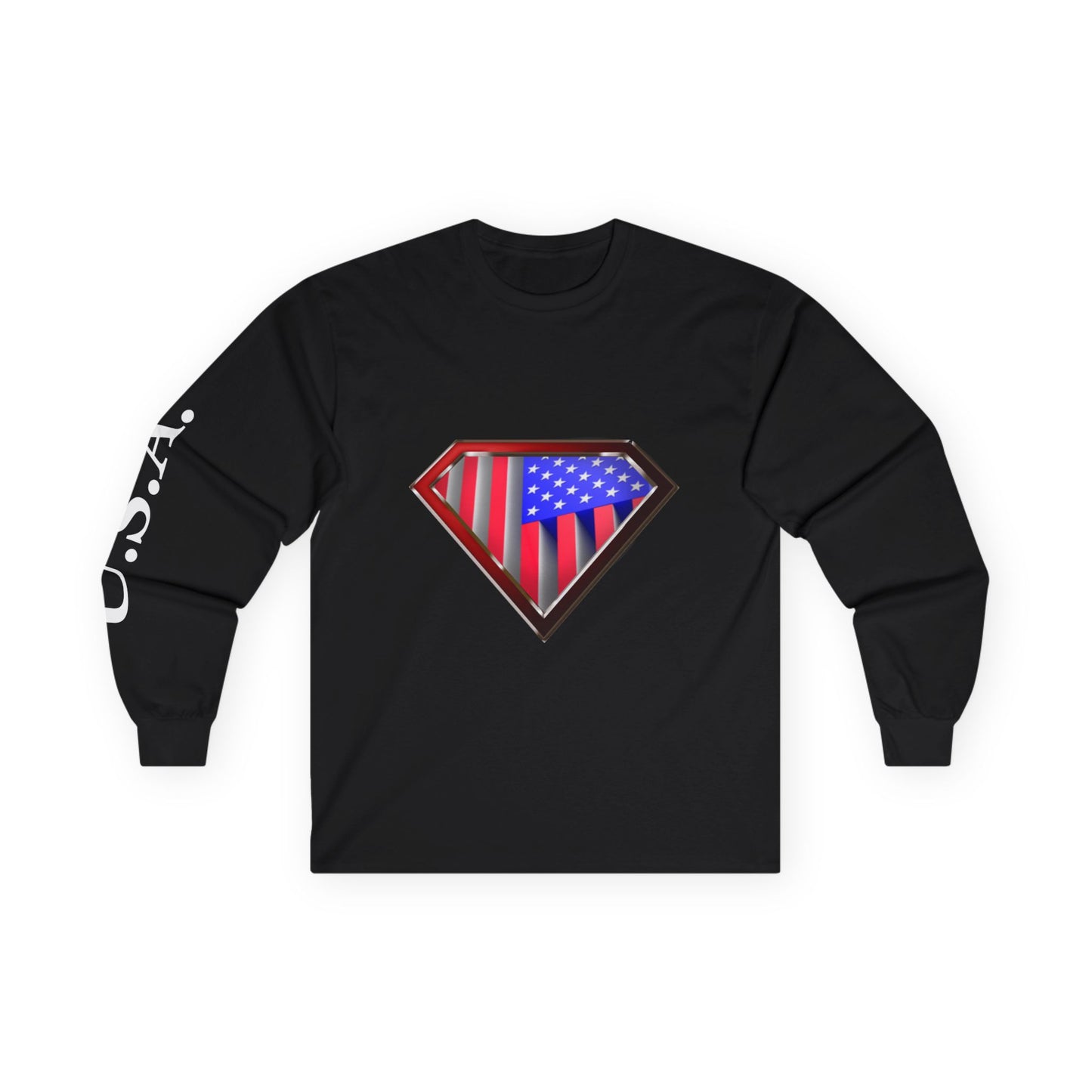 Super Patriot Ultra Cotton Long Sleeve Tee T Shirt Great Gift Man Woman