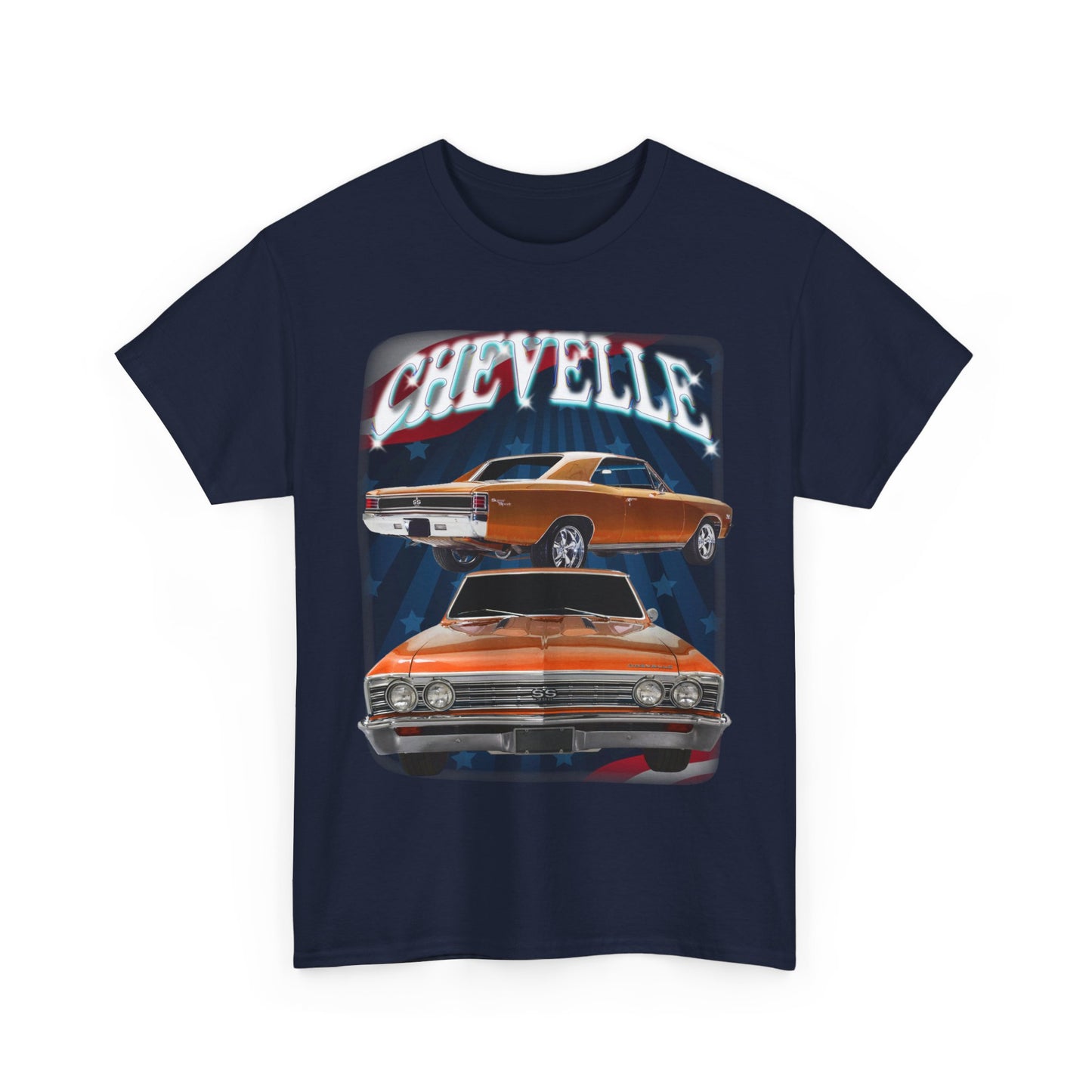 Orange 1967 Chevelle Unisex Heavy Cotton Tee T Shirt muscle car Great Gift
