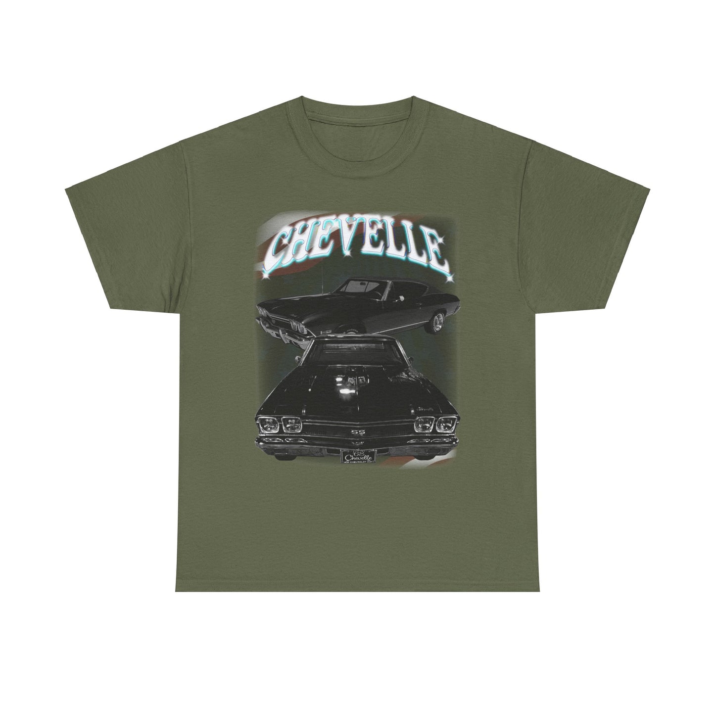 Black 1968 Chevelle Unisex Heavy Cotton Tee T Shirt muscle car Great Gift