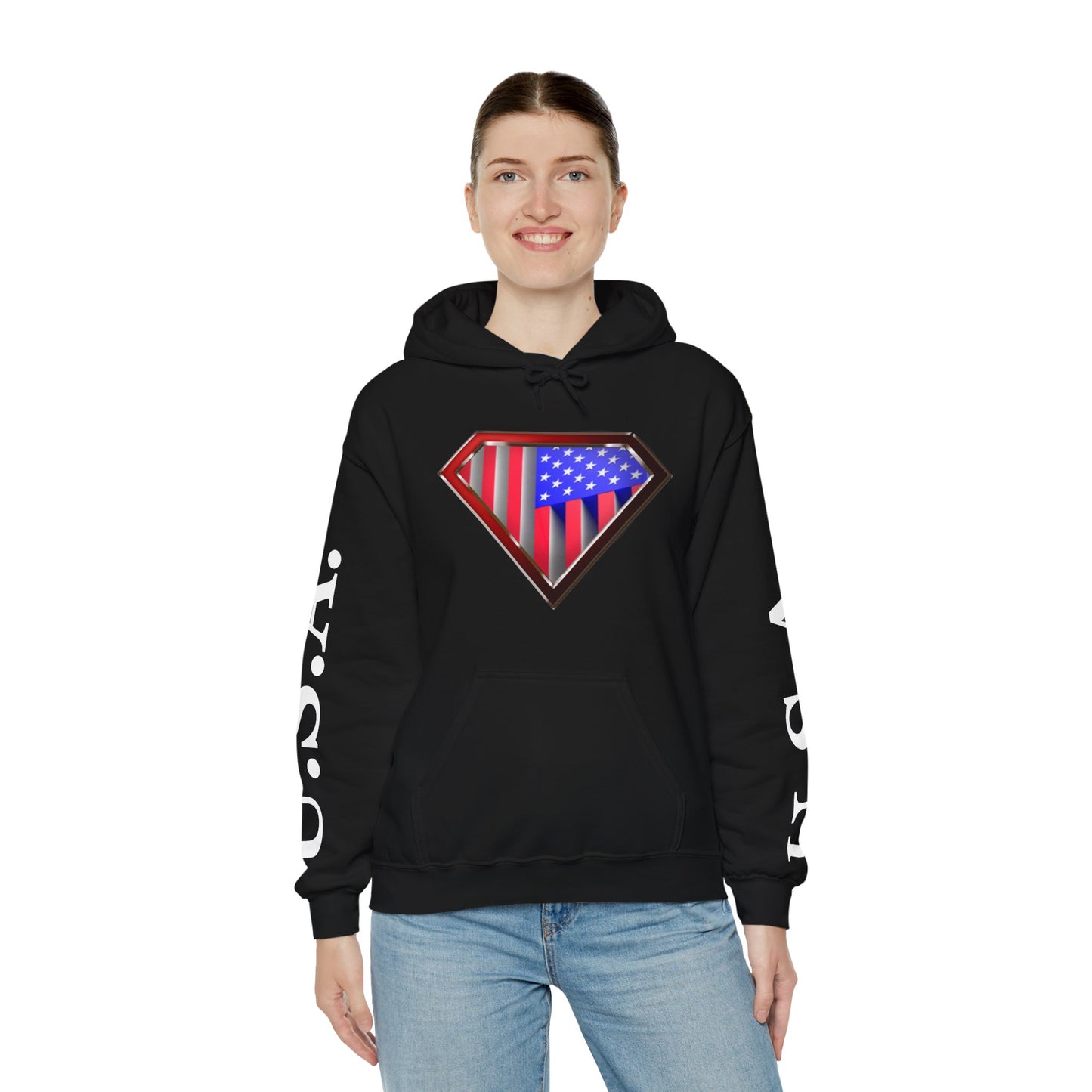 3D USA Super Patriot Unisex Patriotic Pullover Hoodie Gift Man Woman 4.0
