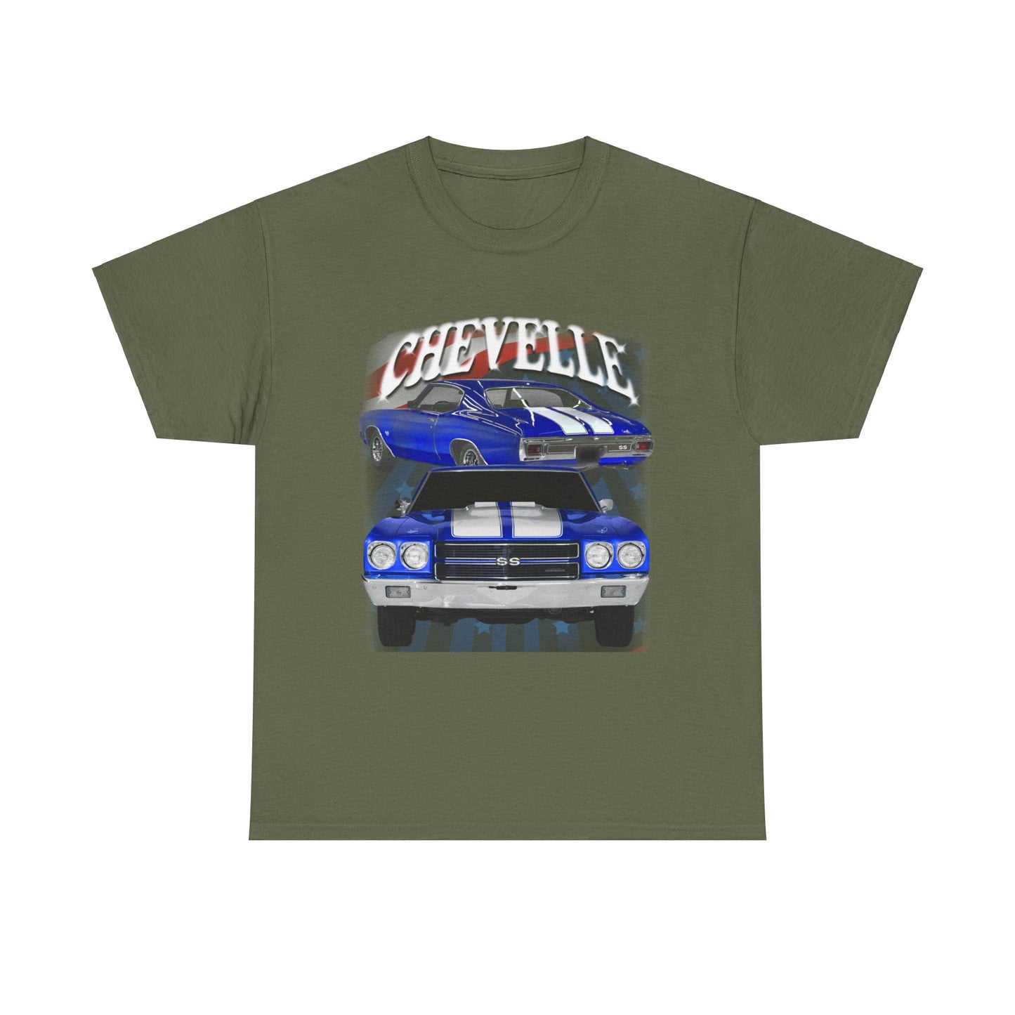 Blue 1970 Chevelle Unisex Heavy Cotton Tee T Shirt muscle car Great Gift