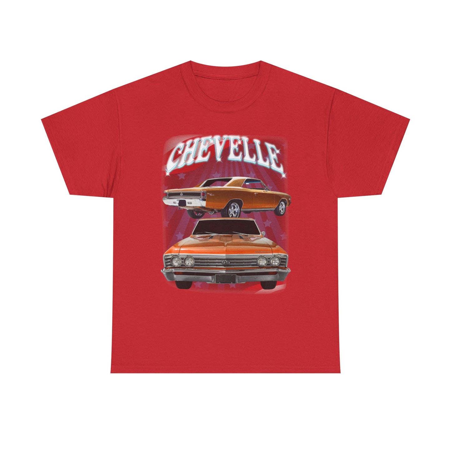 Orange 1967 Chevelle Unisex Heavy Cotton Tee T Shirt muscle car Great Gift