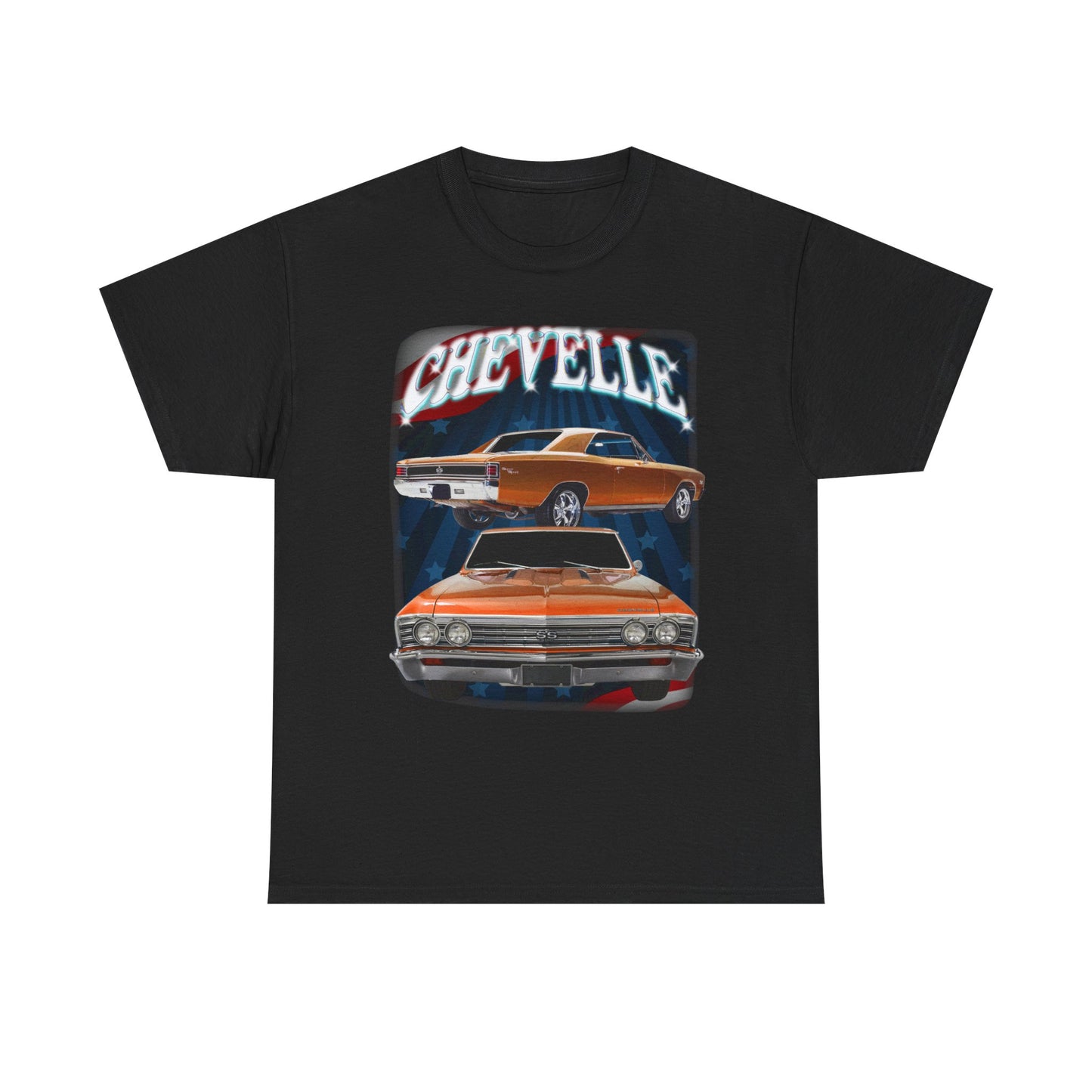 Orange 1967 Chevelle Unisex Heavy Cotton Tee T Shirt muscle car Great Gift
