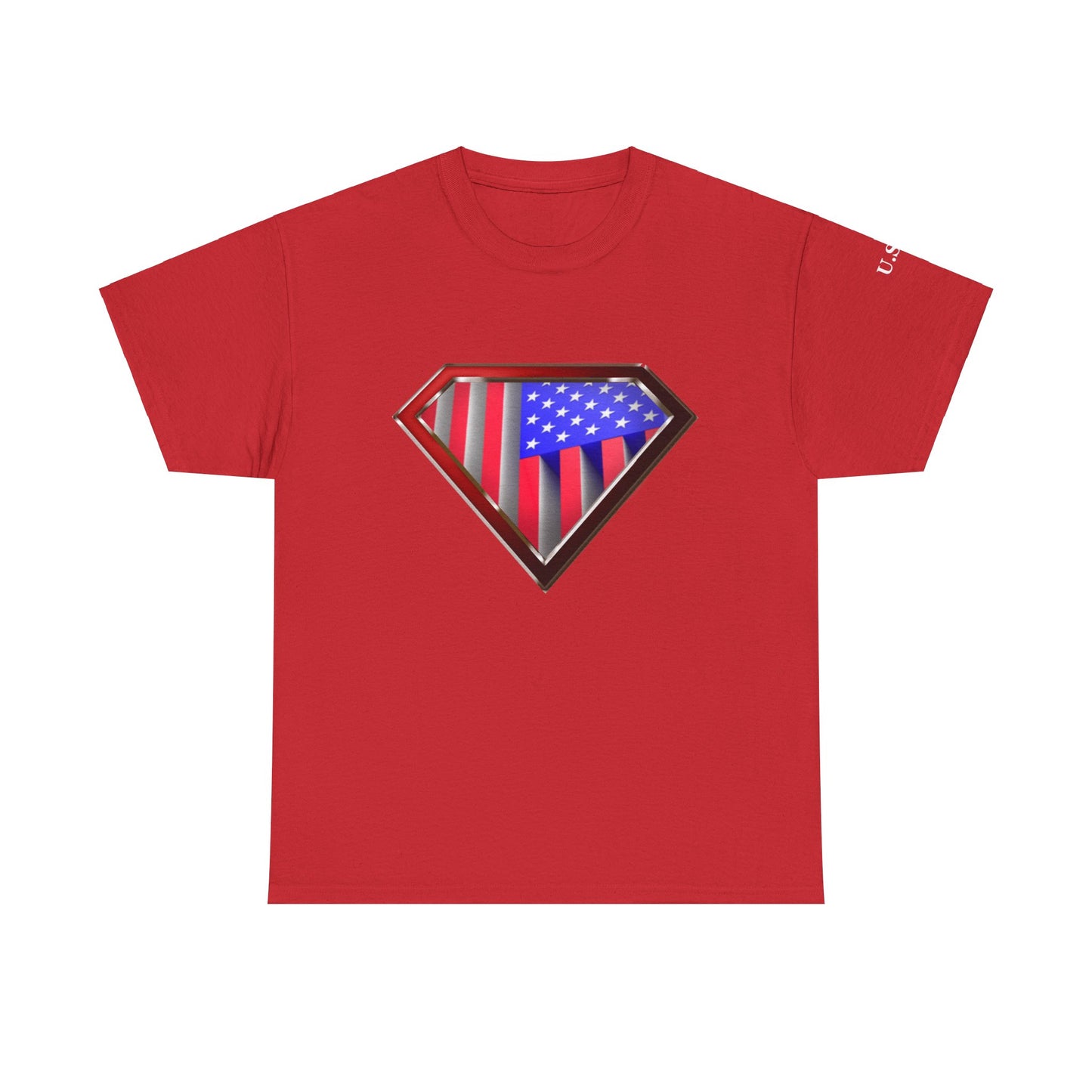 Super Patriot USA Unisex Heavy Cotton Tee T Shirt Great Man Woman Gift