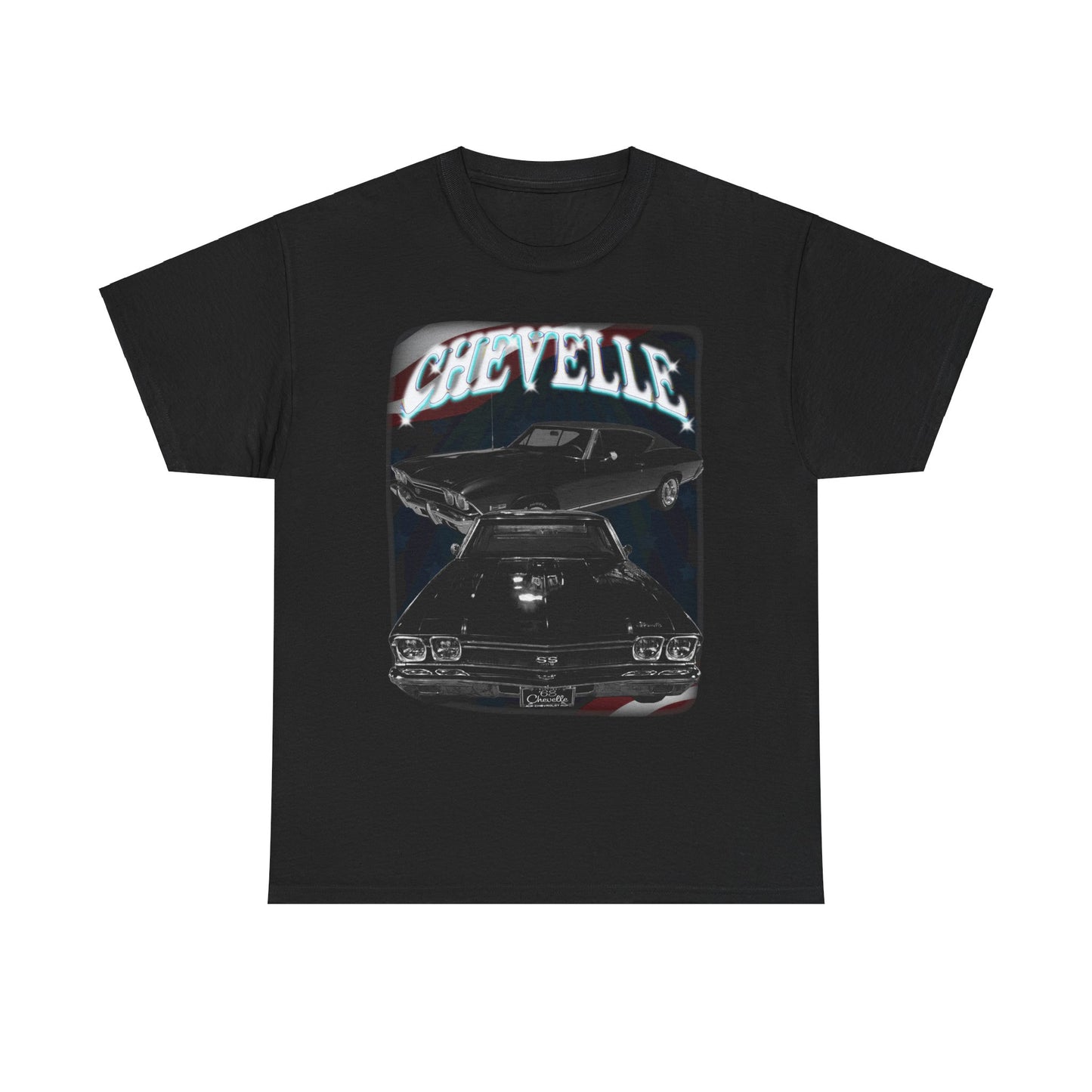Black 1968 Chevelle Unisex Heavy Cotton Tee T Shirt muscle car Great Gift