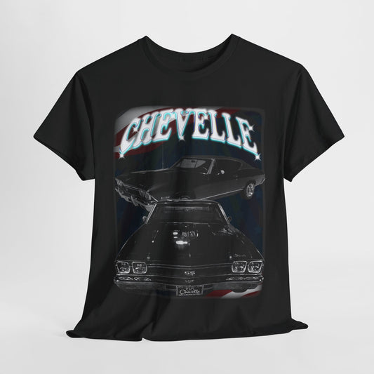 Black 1968 Chevelle Unisex Heavy Cotton Tee T Shirt muscle car Great Gift