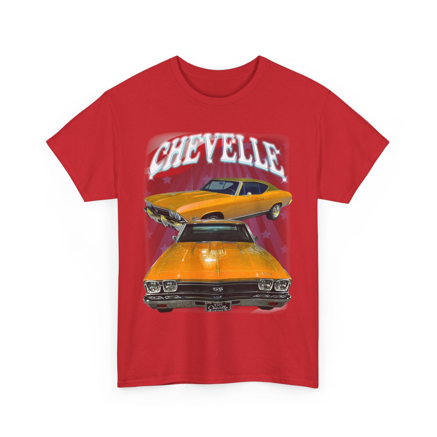 Orange 1968 Chevelle Unisex Heavy Cotton Tee T Shirt muscle car Great Gift