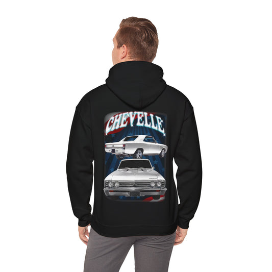 White 1967 Chevelle hoodie Car Guy Gift,nova,corvette,charger,classic,hot Rod